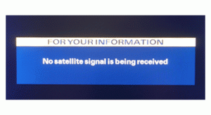 no-satellite-signal satellite dish setup
